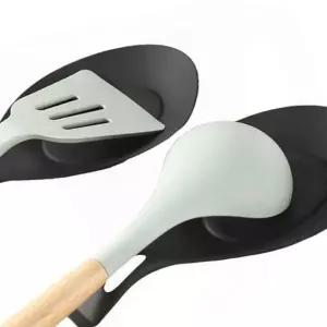 조리도구받침대 실리콘 국자 거치대 수저 받침대 주방 보관 홀더 조리 도구 거치