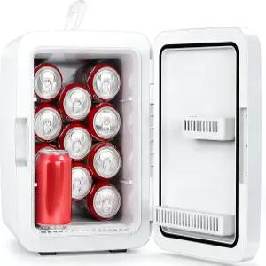 일렉택틱 10L 컴팩트 미니 냉장고 휴대용 소형 화장품 쿨러 음료 음식 메이크업 침실 사무실 기숙사