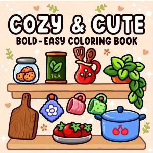 성인과 청소년을 위한 여성스럽고 귀여운 색칠책 편안한 페이지 자기 관리나 친구들을 완벽한 마음을 진