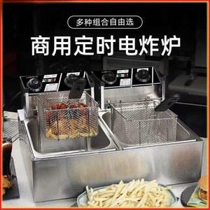 대용량 스테인리스 전기 프라이어 닭다리살 노점용 닭날개 튀김기 감자튀김