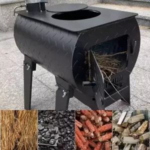 화목난로 스토브 연소기 캠핑 화목난로 무쇠 펠렛 난로