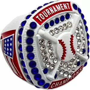 할인 스포츠 링 홈 플레이트 챔피언 - 화이트 바디 블루 스톤 레드 사이드 내셔널 프리미엄 소프트볼 야구