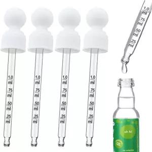 소다스트림 버블리 드롭과 호환되는 옥시오 4팩 유리 드로퍼 피펫 액세서리를 위한 탄산음료 맛