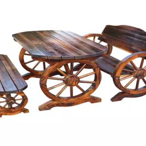 야외 테이블 리조트 라탄 철제 접이식 발코니 가든 방수