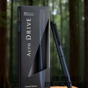 저가 할인 일본 PILOT ACRO 젤 펜 DRIVE 한정판 메탈릭 질감 로터리 디자인 프리미엄 블랙 0.7mm