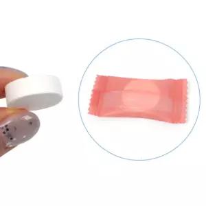 코인 물티슈 압축 휴대용 여행용 야외 캠핑 위생 건티슈 100개