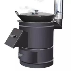 야외 아궁이 화목 드럼통 가정용 장작스토브 가마솥