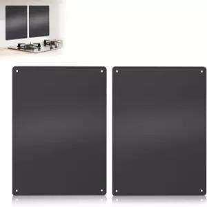 스테인리스 스틸 스토브 백스플래시 월 가드 - 주방 벽용 내열성 스플래터 실드 전기 방수 미리 뚫린