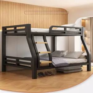 성인용 2층 침대 직원 철제 베드 블랙 인테리어 공간