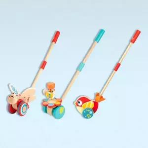 [하페] 롤링 걸음마3종(03402set) 영유아 아기 원목 걸음마 보조기 밀대완구 장난감