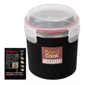 비화식 휴대용 이유식 원형 발열도시락 500ml+발열팩 20ml 바로쿡