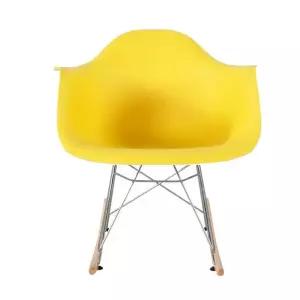 플라스틱 흔들의자 야외 카페 안락 스툴 시트 테라스 화이트 의자