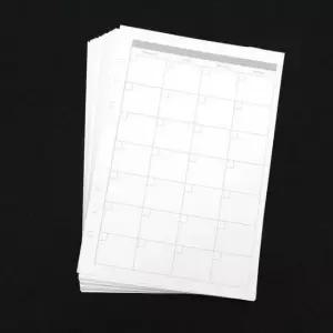 [문구/오피스] 월간 다이어리 기록 사이즈 6공 속지 먼슬리 리필용 A5 내지