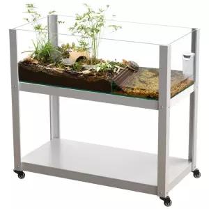 반수생 거북이 어항 오픈형 사육장 아크릴 바퀴형 사육상자