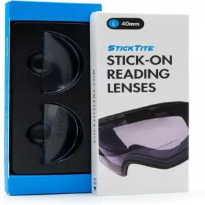 스틱타이트 대형 40mm - 스키 고글 및 다이빙 마스크용 이중 초점 판독 렌즈 특허받은 광학 투명 기술