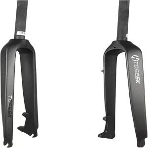 베스트파츠 풀 카본 MTB 프론트 포크 1-1/8인치 26/27.5/29인치 3K T800 파이버 리지드 디스크 브레이크