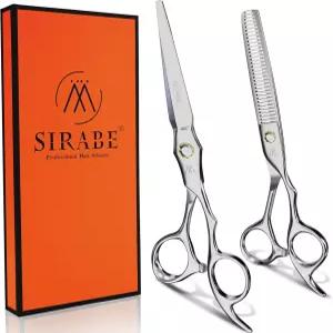 시라베 하이엔드 프로페셔널 헤어컷 가위 얇아진 세트정밀한 절단을 위한 초급 칼날 미용실 헤어스타일링