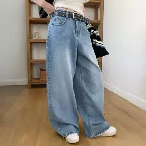 여자 면원단 시즌리스 진 넓은 클래식 올디스 팬츠