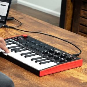 Akai 전문 mpk 미니 플레이 플러스 키보드 피아노 편곡자 음악 컨트롤러