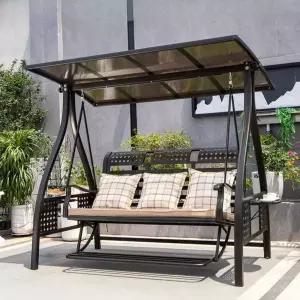 철제 야외 그네 마당 스윙체어 펜션 정원 테라스