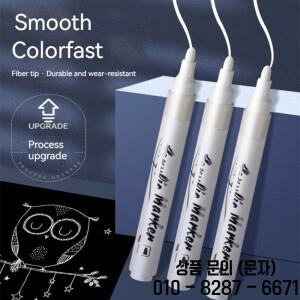 바위 그림 세라믹 유리 목재 타이어 직물 금속 캔버스에 사용할 수 있는 흰색 페인트 펜 8개 스택형 아크릴