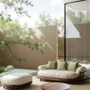 원목 2인용쇼파 미니 패브릭 라운지 북유럽 거실 평상