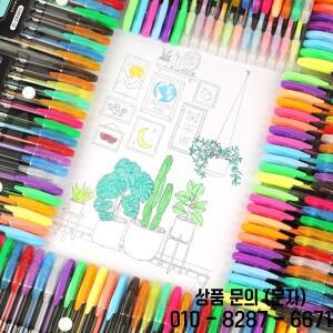 12 60Pcs 금속 반짝이 색상 젤 펜 및 리필 학교 사무실 성인 색칠하기 책 저널 드로잉 아트 마커