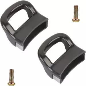 카자오엘 냄비 짧은 사이드 핸들 교체 손잡이 소스 압력 팬 이어 블랙 타입 쿠커 스티머 싱글 홀 2 PCS