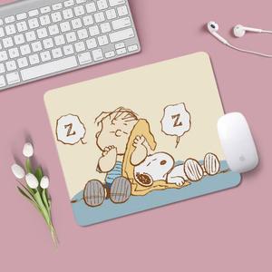 S-스누피 마우스 패드 소형 마우스 패드 데스크 패드 데스크탑 컴퓨터 키보드 무선 마우스