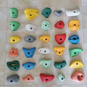 시설용 포인트 스크럽 미끄럼방지 클라이밍홀드 세트 구멍 암벽등반 35