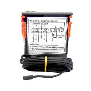 인큐베이터 온도 컨트롤러 센서 용 12-24V 110V LED 디지털 조절기 물고기 릴레이 냉각 STC-8080