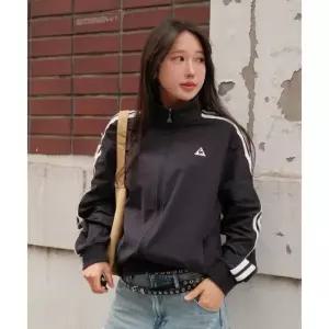 르꼬끄 LECOQ 유니 선데이 루즈핏 트랙탑 - 블랙 QR113LFT31 QR113LFT31_BLK0 459524