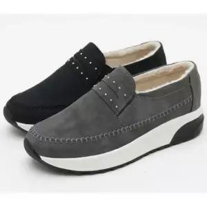 슬립온운동화 여성 겨울 털슈즈 예쁜 슬립온 편한 단화 따뜻한 신발