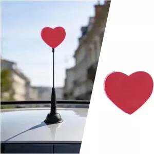 하트 자동차 안테나 토퍼 주차장에서 쉽게 찾을 수 있는 사랑스러운 차량 지붕 볼 장식 재미있는 외관 SUV