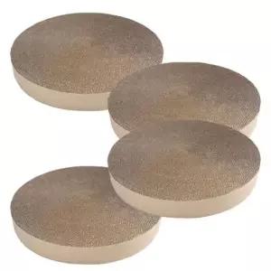 고양이놀이 고양이 원형 스크래처 리필용 기본 양면 캣베드 4P