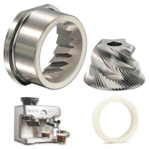 [미국배송] 그라인더 버 블레이드 브레빌 세이지 바리스타 익스프레스 870 /876 /878 /860 /820 /840 에스프레소 커피 머신 액세서리용 교체용 상부 및 하부 버(5점)