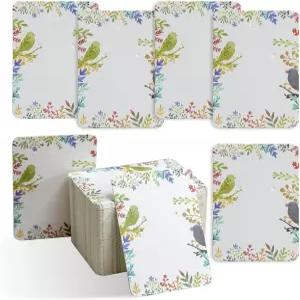 래머터리 이어링 카드 주얼리 디스플레이 걸이 태그 100팩 2.8 x1.9