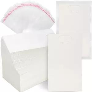 스파콘 400개 열쇠고리 디스플레이 카드 셀프 씰링 백 2.8 x 4.7 인치 포장 재고 홀더 클리어 래퍼 3.2 6.3