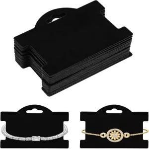 TINGSING 200 PCS 팔찌 디스플레이 카드 투명 가방 중소기업용 포장 주얼리 헤어 타이 판매용 빈 걸이 태그