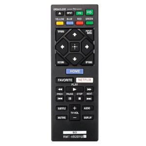 소니 울트라 HD 블루레이 디스크/DVD 플레이어 BDP-BX370 BDP-S1700 BDP-S3700 UBP-X700 UBP-X70 UBP-X700M RMT-VB201U RMT-VB100U RMT-VB201D RMT-VB400T와 호환되는 블루레이 디스크 플레이어 리모컨 교체하기