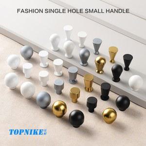 모던 라운드 블랙 핸들 드레서 서랍 손잡이 옷장 캐비닛 도어 싱글 홀 화이트 소형 미니 노브 가구용