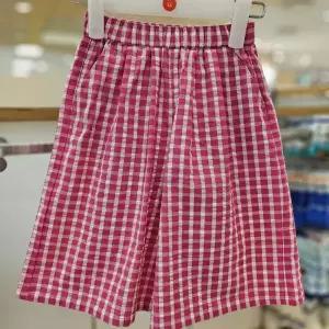 래핑차일드 (PK) 7부 체크 와이드팬츠 85419-400-700_JJ