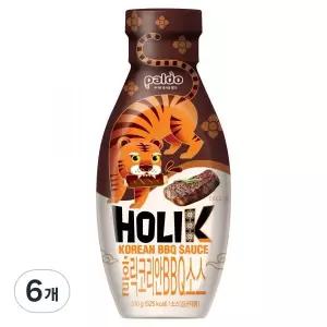 팔도 홀릭 코리안 비비큐 소스 310g 6개 식사 회식 분식 정식 중식 혼밥