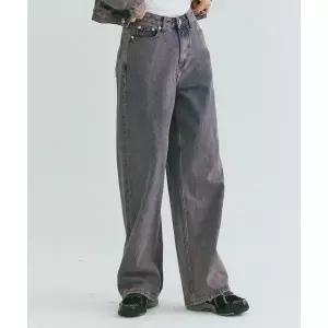 FIELDWORKER DYEING WIDE DENIM [PURPLE] 2079532
