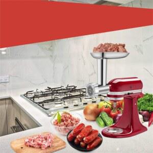 주방 보조 스탠드 믹서용 스테인리스 스틸 그라인더 소시지 충전 튜브 프로세서 액세서리 쉬핑