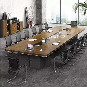 세미나 회의테이블 워크샵 연수용 컨퍼런스 긴테이블 2000 2400 오피스