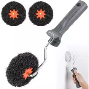 핀스톤 4팩 드라이월 코너 컴파운드 롤러 키트 2인치 확장 가능한 프레임이 있는 방파제 방지 머드 조인트