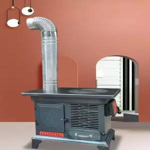 주철 실내 군고구마용 스토브 난방 무쇠 연락 화목 장작난로 화로대 연통 카페