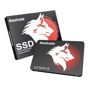 [미국배송] BESTOSS 2.5인치 SSD 480GB 내장 하드 드라이브(PC 또는 노트북용) SATA III 6GB/S 스테이트 드라이브 최대 550MB/S 사무실 학생 홈 엔터테인먼트용 컴퓨터 스토리지 업그레이드