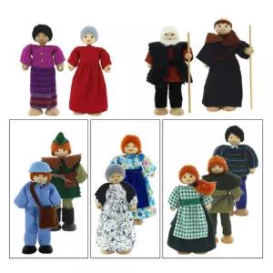 역할놀이 원목인형 연극배우 7종 어린이 여자아기선물 여자아이장난감 완구 여아완구